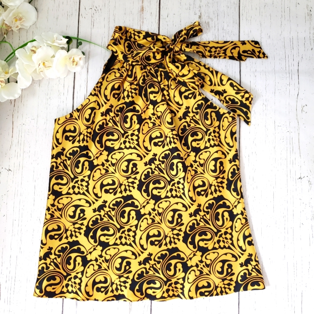 🆕️ Silk Halter Top With Neck Bow Blouse